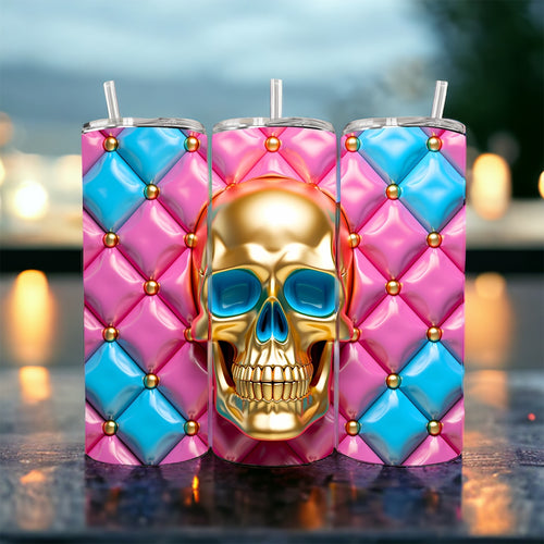 3D Skull Tumbler